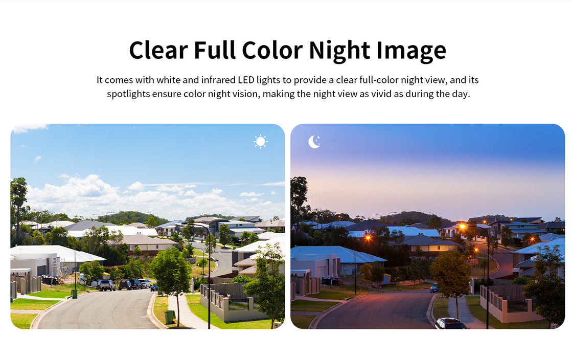 Vstarcam C662DR Security Camera Full Color Night Vision Dual Lens