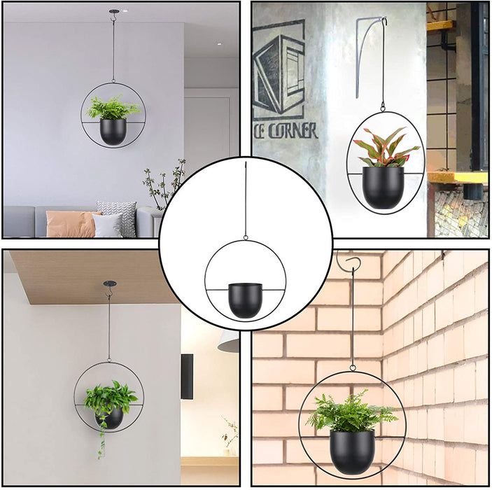 Minimalist Metal Plant Hanger Round Shape