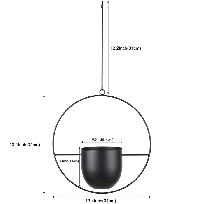 Minimalist Metal Plant Hanger Round Shape