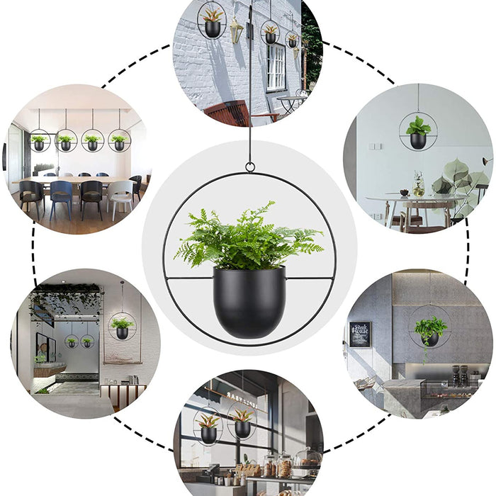 Minimalist Metal Plant Hanger Round Shape
