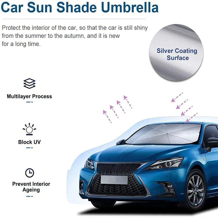 Foldable Car Windshield Sun Shade Umbrella