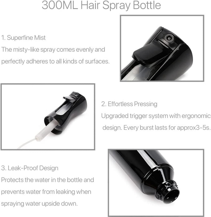 Continuous Spray Bottle for Hairstyling, Cleaning，Gardening