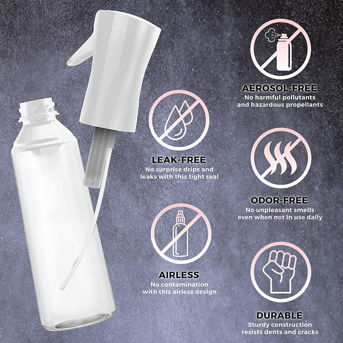 Continuous Spray Bottle for Hairstyling, Cleaning，Gardening