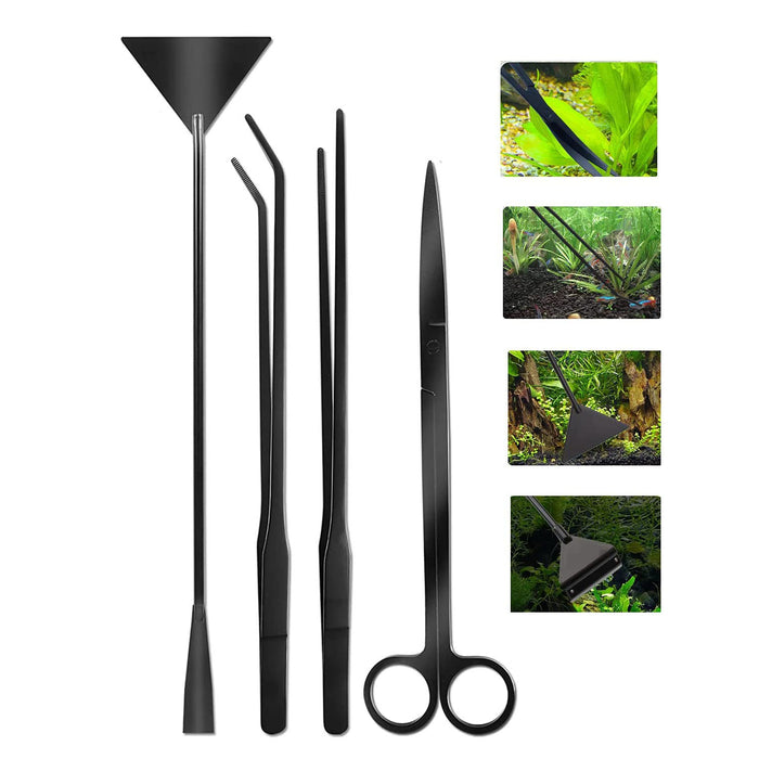 Aquarium Tool Set for Aquascaping and Cleaning