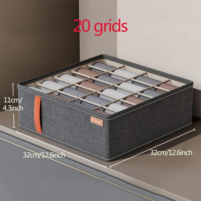 Drawer Organisers for Storing Socks, Underwear, Ties - 2 Pack