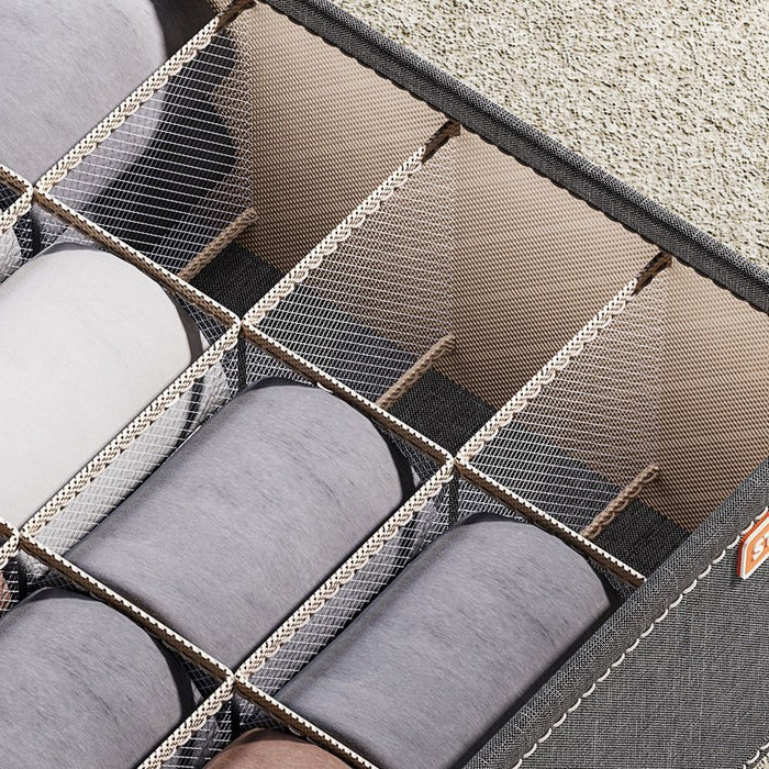 Drawer Organisers for Storing Socks, Underwear, Ties - 2 Pack