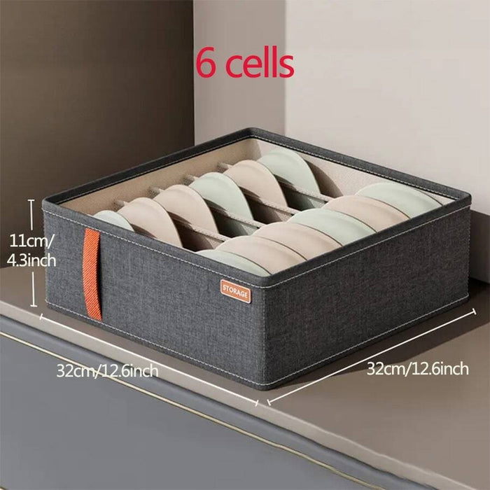 Drawer Organisers for Storing Socks, Underwear, Ties - 2 Pack