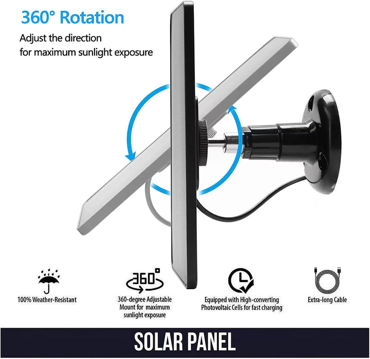 Solar Panel for Wireless Outdoor Camera-5W
