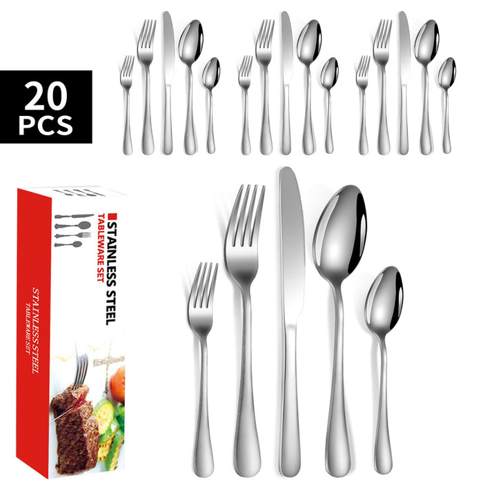 Stainless Steel Flatware Set Tableware Set-20 Pcs