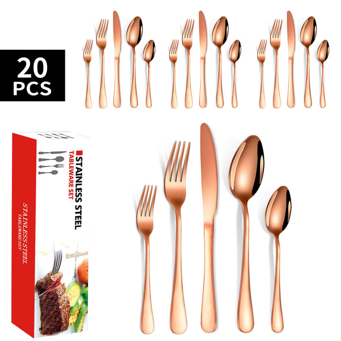Stainless Steel Flatware Set Tableware Set-20 Pcs
