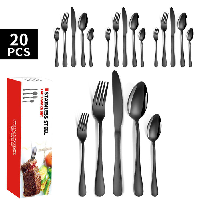 Stainless Steel Flatware Set Tableware Set-20 Pcs