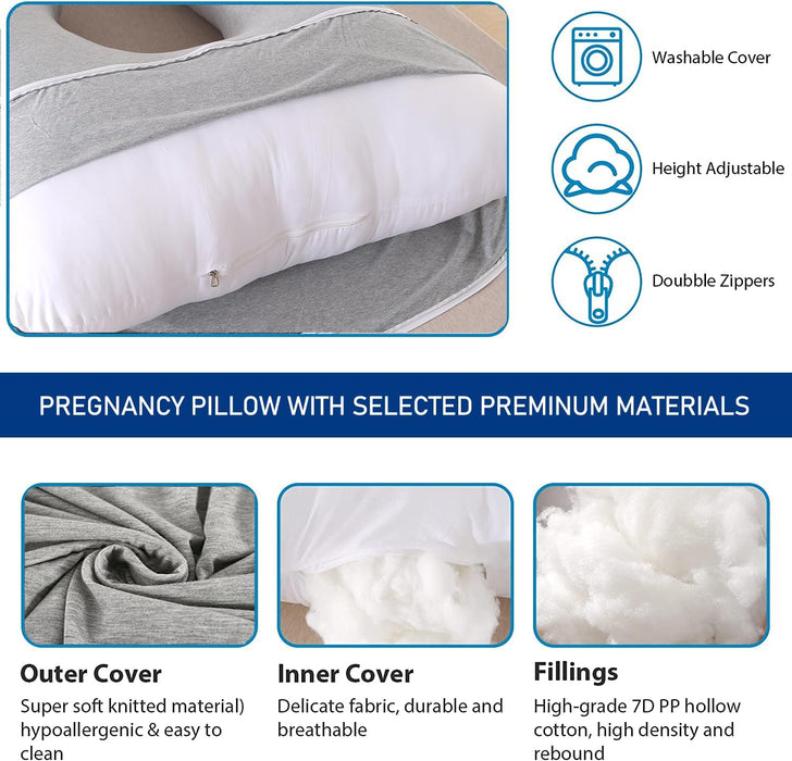 Pregnancy Pillows U-Shape Full Body Pillow