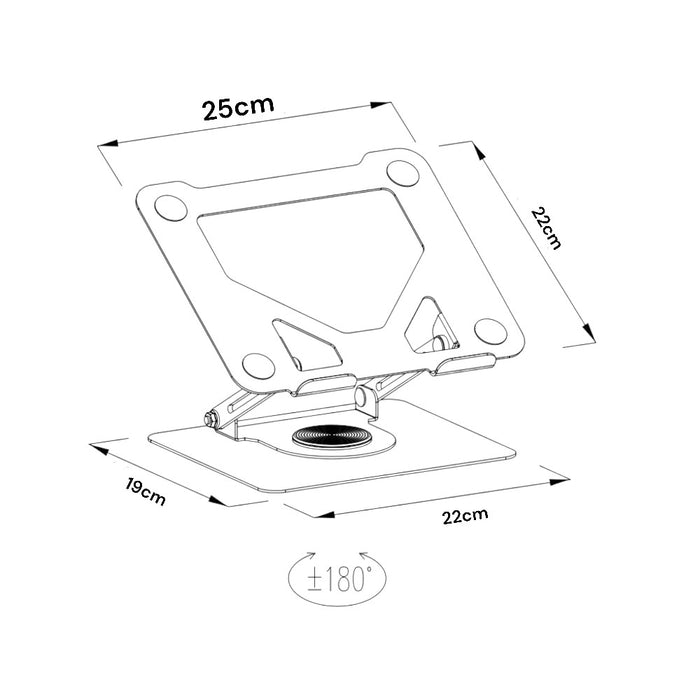 Adjustable Height Laptop Stand