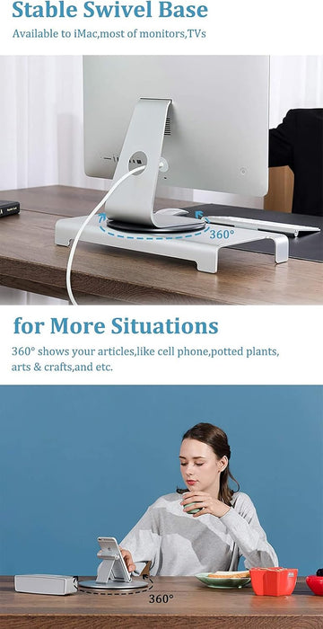 360 Monitor Hand Rotation 360°Rotation Monitor Swivel Base — Off The Back