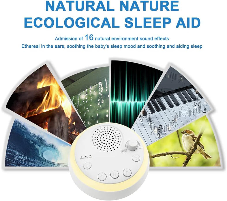 White Noise Machine with 16 Soothing Sounds