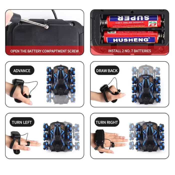 RC Stunt Car with LED Lights