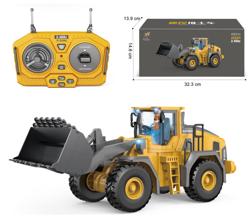 9 Channel Remote Control Construction Bulldozer Toy