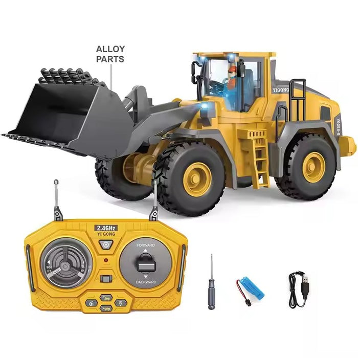 9 Channel Remote Control Construction Bulldozer Toy