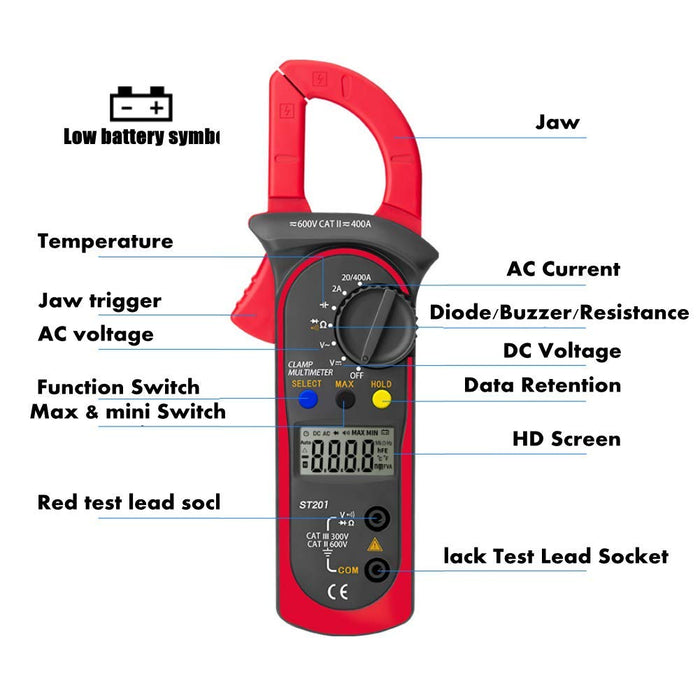 Digital Clamp Meter Multimeter