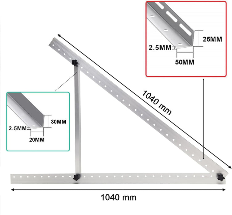 Adjustable Solar Panel Mounting Brackets