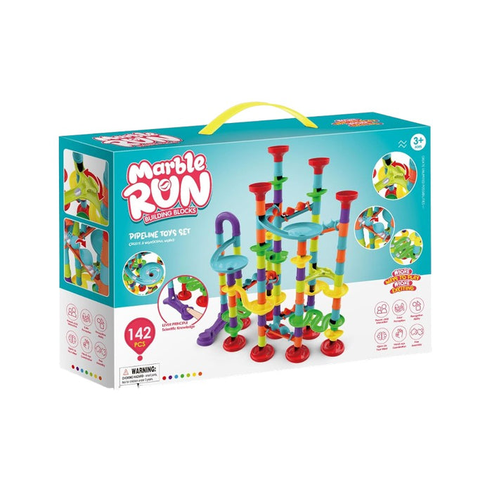 Piece DIY Marble Run Race- 142Pcs