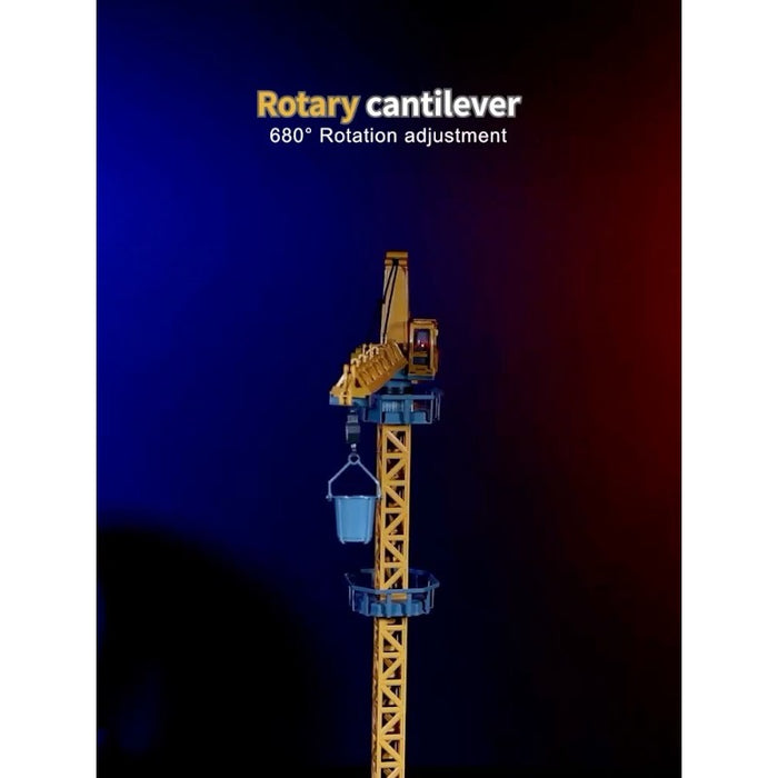 12 Channel Remote Control Tower Crane with LED Lights