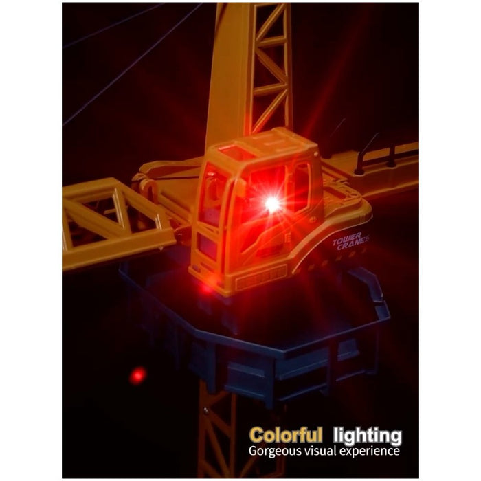 12 Channel Remote Control Tower Crane with LED Lights