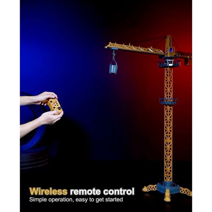 12 Channel Remote Control Tower Crane with LED Lights