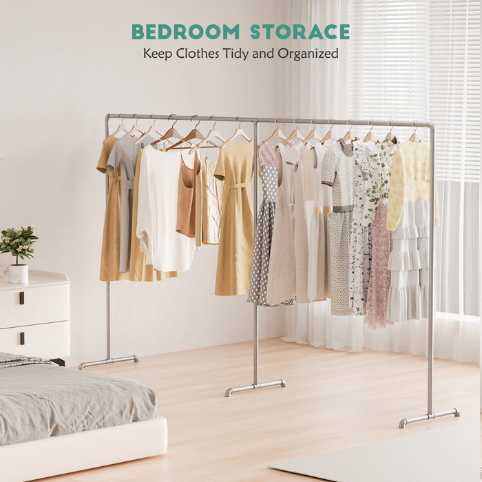 Foldable Bamboo Garment Rack with Storage Bag