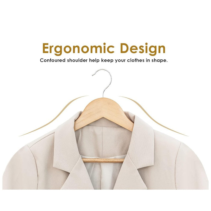 Wooden Hangers -10 Pack