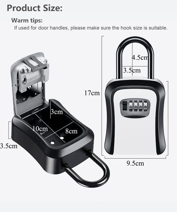 Wall Mounted and Portable Key Lock Box