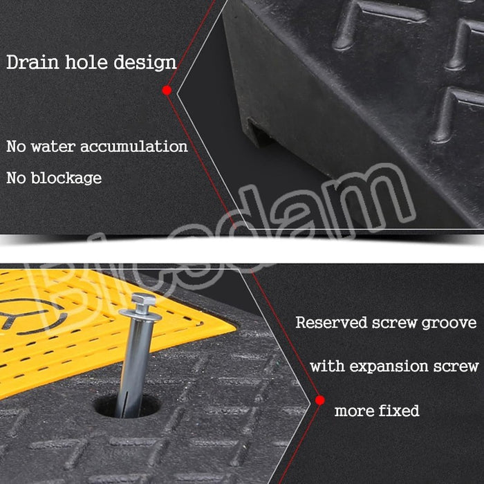 Heavy Duty Rubber Curb Ramp
