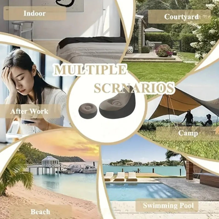 Inflatable Leisure Sofa Chair & Footstoo