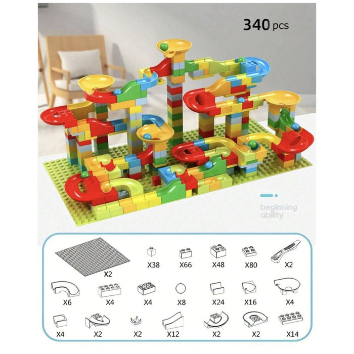 340 Pieces Building Bricks Set Including 2 Baseplates