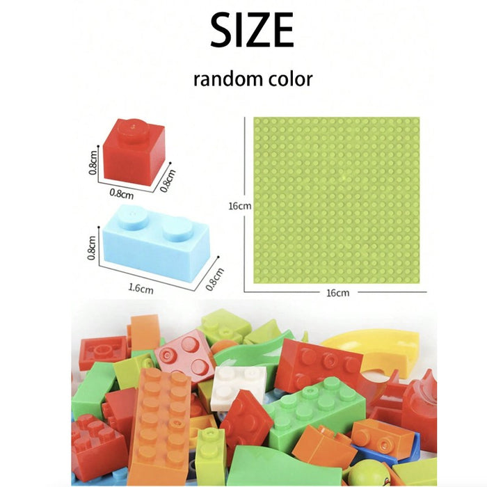 340 Pieces Building Bricks Set Including 2 Baseplates
