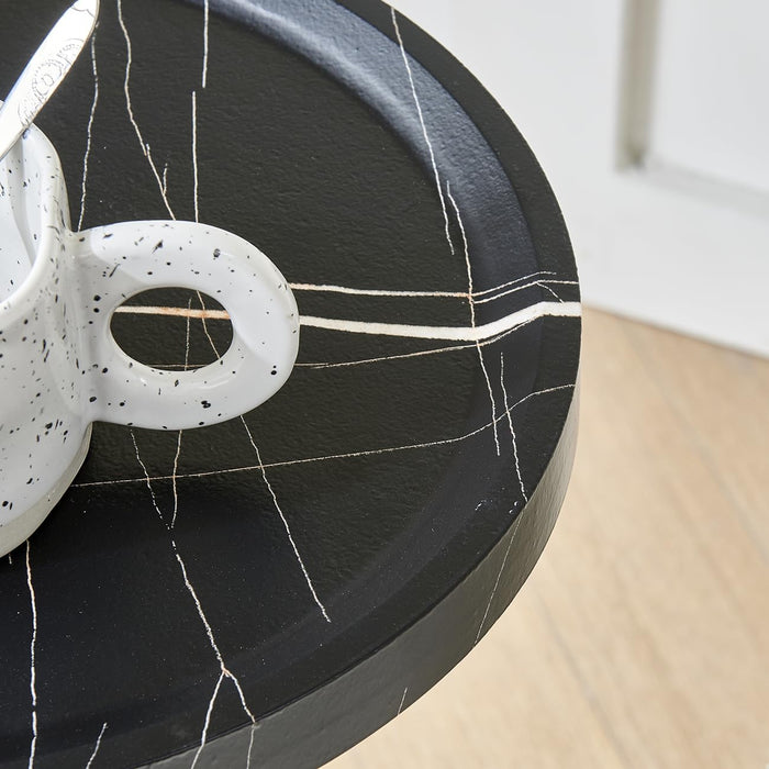 Small Side Table C-Shaped End Table for Sofa and Bed