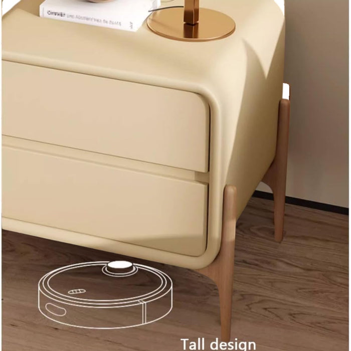 PU Leather Bedside Table