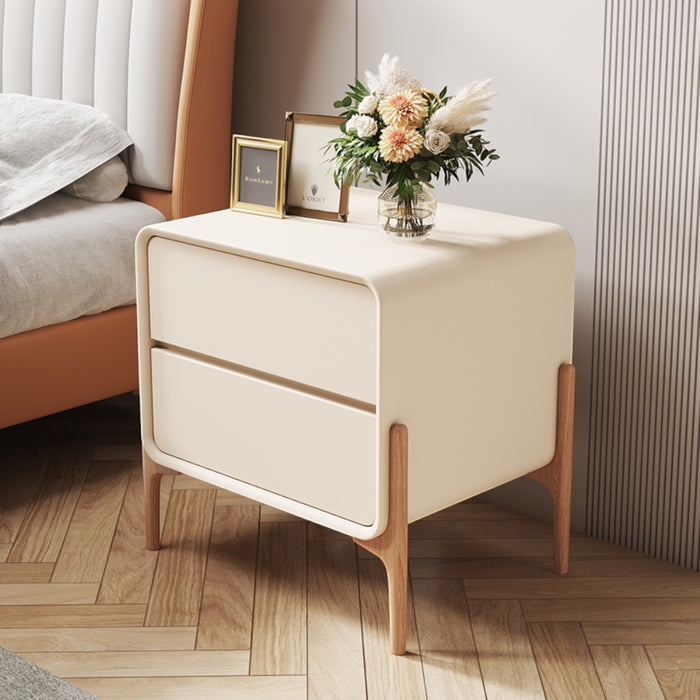 PU Leather Bedside Table