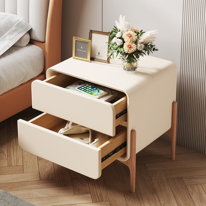 PU Leather Bedside Table