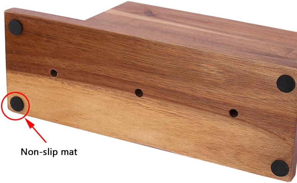 Double Sided Wooden Magnetic Knife Block Holder