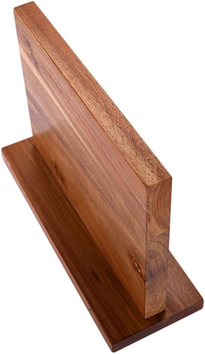 Double Sided Wooden Magnetic Knife Block Holder
