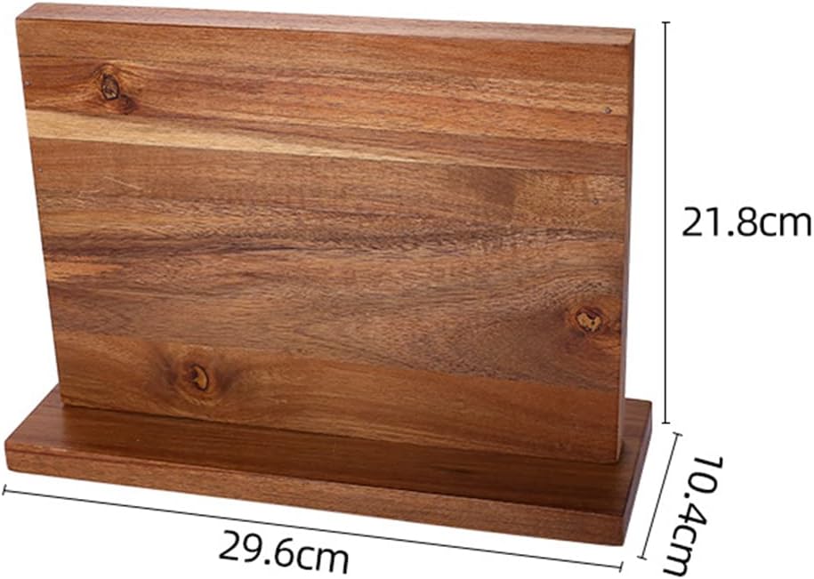 Double Sided Wooden Magnetic Knife Block Holder