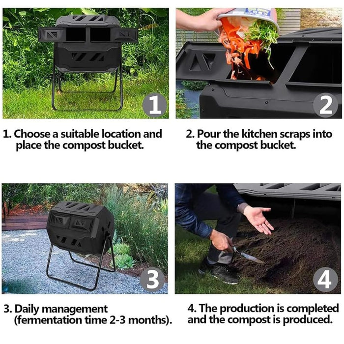 Tumbling Composting Bin- 160L