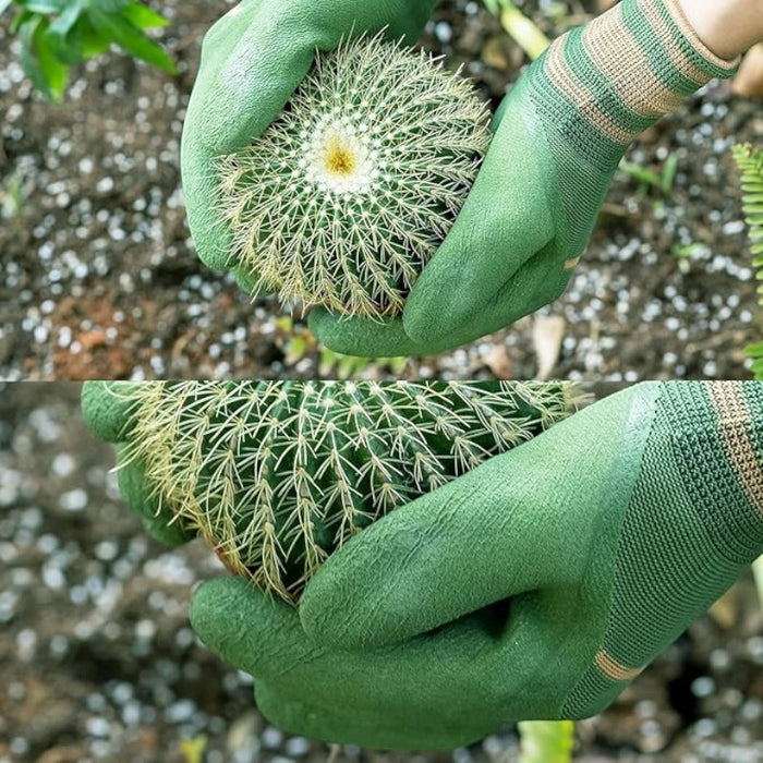 12 Pairs Rubber Coated Work Gloves