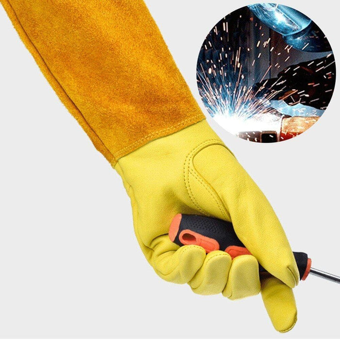 Thorn Proof Long Garden Gloves -Yellow