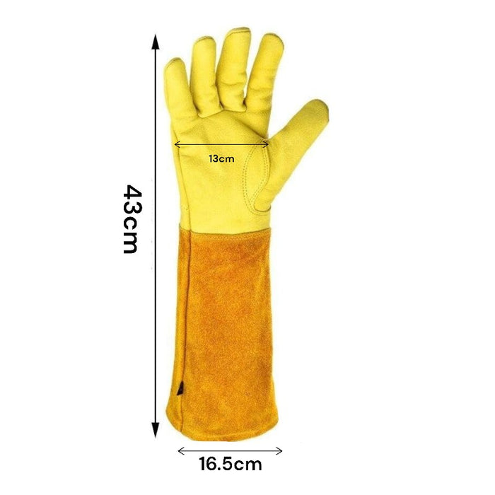Thorn Proof Long Garden Gloves -Yellow