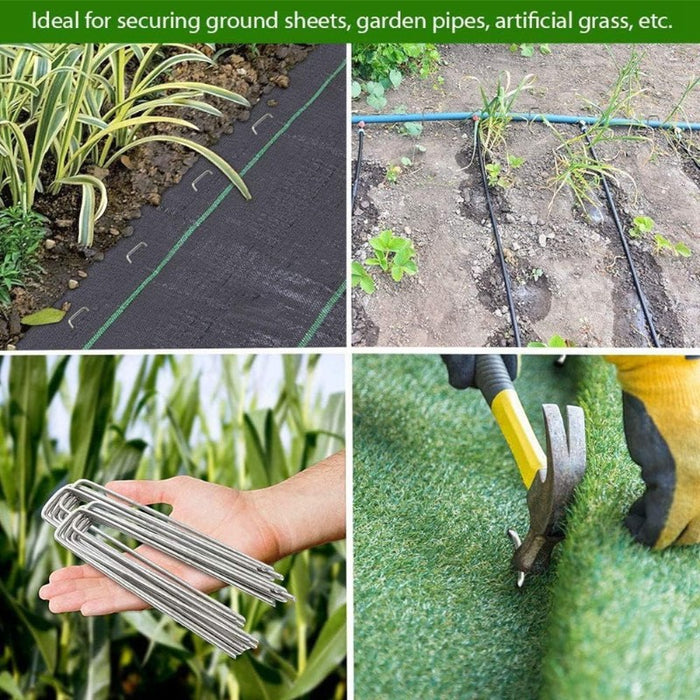 U-Shaped Landscape Staples - 50 Pack