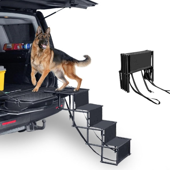 Foldable Dog Stairs for Car -4 Steps