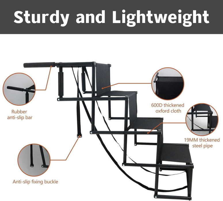 Foldable Dog Stairs for Car -4 Steps