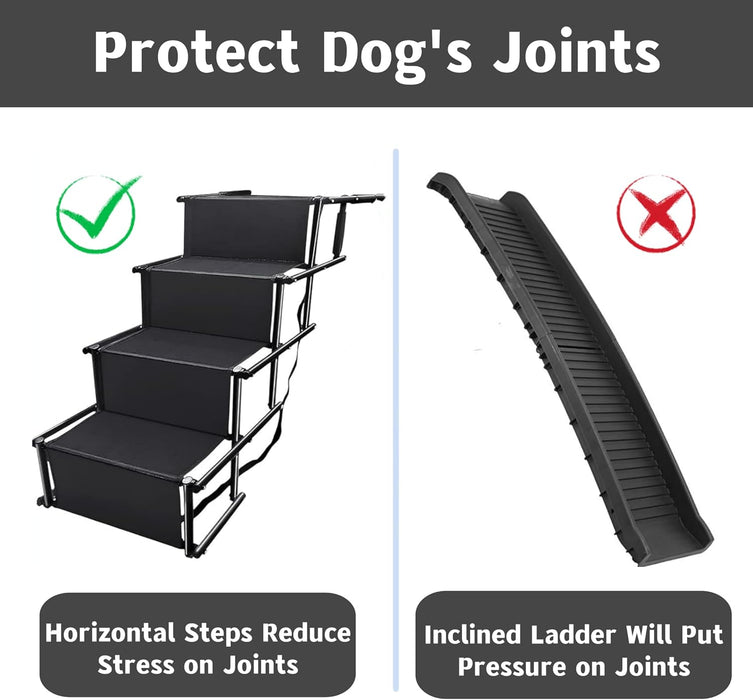 Foldable Dog Stairs for Car -4 Steps